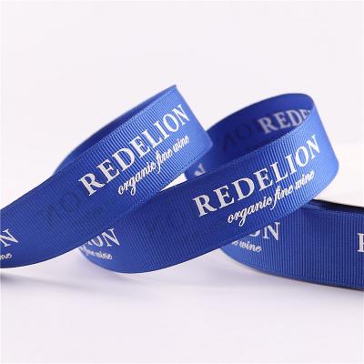 China Factory Wholesale OEM Custom Brand Printed Polyester Grosgrain Ribbon Bowknot With Custom Logo for sale