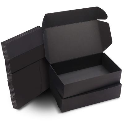 China Recycled Materials Gift Box Black Cover Magnetic Sealed Decorative Gift Boxes With Lids Best Man Wedding Male Birthday Graduation for sale