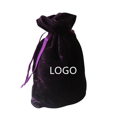 China Custom Promotion Pouches Jewelry Drawstring Jewelry Pouch Velvet Bag Packaging Drawstring Bags for sale