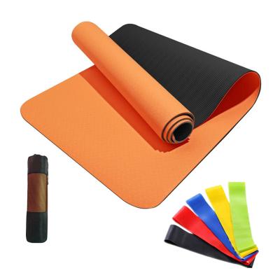 China Custom Printing Natural Rubber Yoga /Pilate/Gymnastics Folding Eco-Friendly Band Yoga Mat for sale