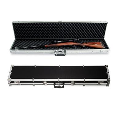 China Handle 53' Long Aluminum Locking Gun Carry Case Rifle Gun Case Lock Storage Box for sale