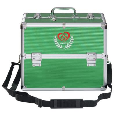 China High Quality Portable Handle First Aid Emergency Cabinet Medical Carrying Aluminum Case for sale