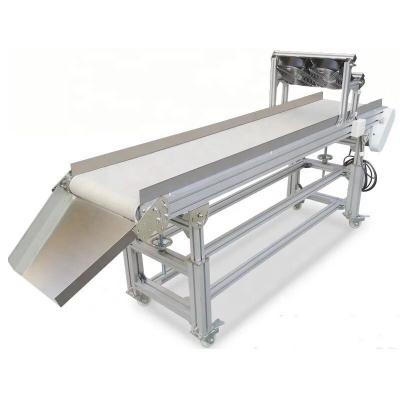 China OEM Heat Resistant Electric Adjustable Speed ​​Frame Fan Aluminum White PVC Belt Food Belt Conveyor for sale