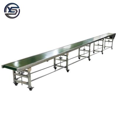 China New Steel Frame Heat Resistant Moving Slope Electric Speed ​​Control Height Adjustable PVC Belt Conveyor for sale