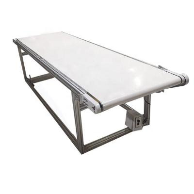 China 2022 New Custom 304/316 Stainless Steel Frame Food Grade PU Heat Resistant White Belt Conveyor for sale