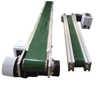 China Heat Resistant Adjustable Speed Small Green PVC Belt conveyor Factory customize PVC Belt Conveyor Mini for sale