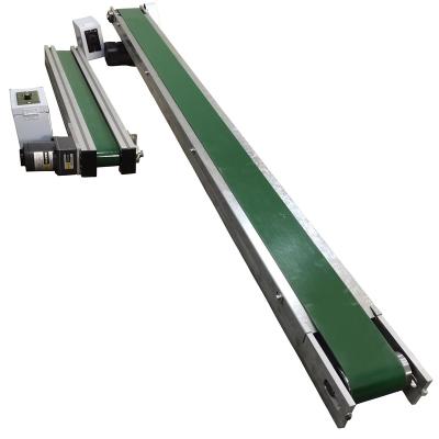 China Heat Resistant Motor PVC Mini Belt Conveyor Manufacturer Price Green Small PVC Belt Conveyor Price for sale