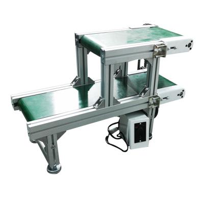 China Aluminum Heat Resistant Frame Manufacturer Adjustable Size 2 Layer PVC Green Light Duty Belt Conveyor for sale