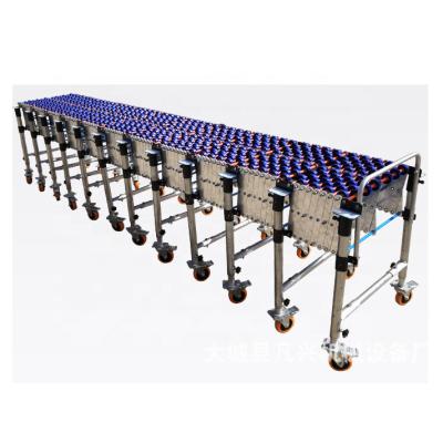 China Cheap Price Heat Resistant Flexible Skid Wheel Gravity Manufacturer OEM China Telescopic Conveyor for sale