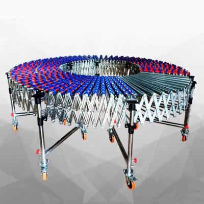 China Heat Resistant Customize China Factory Price Cheap Gravity Slider Wheel Telescopic Conveyor Belt for sale