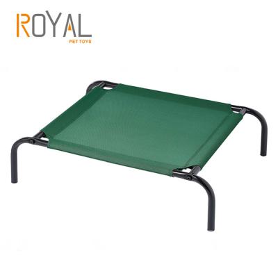 China Durable Durable Pet Oxford High Bed Waterproof Iron Metal Frame Washable Outdoor Foldable Dog Bed for sale