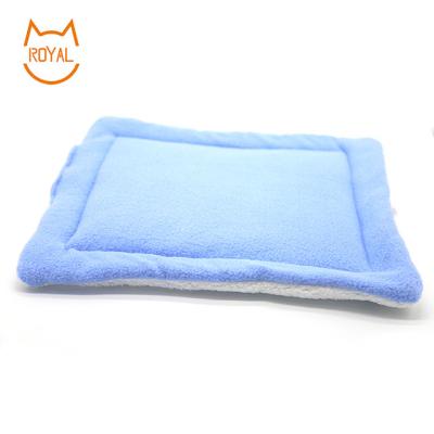 China Wholesale Viable Amazon Pet Pad Soft Comfortable Cotton Warm Bed For Pet Puppy Blanket for sale