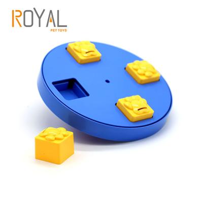 China Sustainable Automatic Food Puzzle Dog Dispensing Training Intelligent Toys for sale