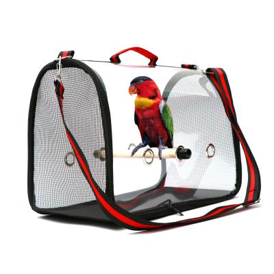 China Multifunctional Hot Selling Breathable Parrot Bird Bag Space Carrier Travel Carrier Multifunctional Cage for sale