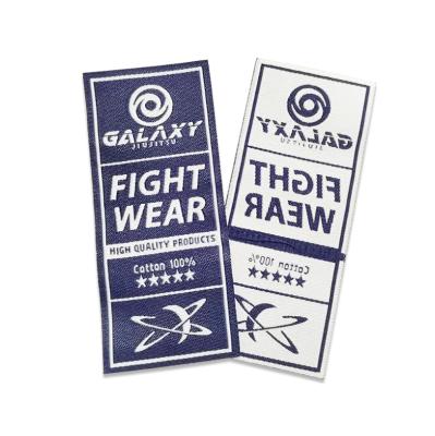 China Seek Viable Wholesale Custom Logos Straight Cut For Apparel Woven Label Patches for sale