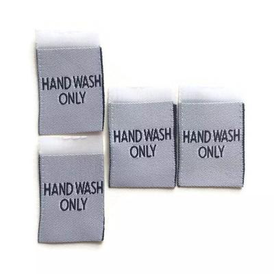 China Diy Washable Custom Clothing Garment Handmade Craft Sew-on Accessories Materials Hand Wash Only Woven Labels for sale