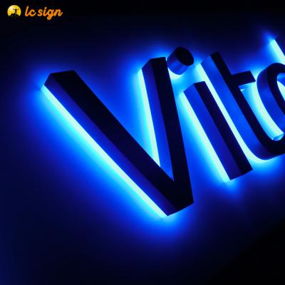 China Stores Customized Channel 3d Acrylic Letter Led Display Sign Board Brightest Backlit Letter Sign for sale