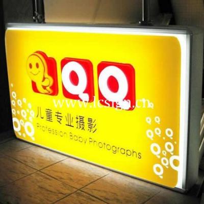 China Stainless Steel And Resin Shop Advertising Slim Light Box / LED Lightbox / Signage for sale