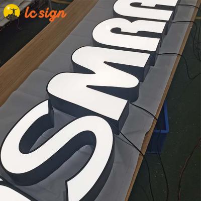 China Painted Any Color Rusty Hot Sale Promotional Luminous Luminous Characters Stick Resin Led Sign Channel Letter for sale