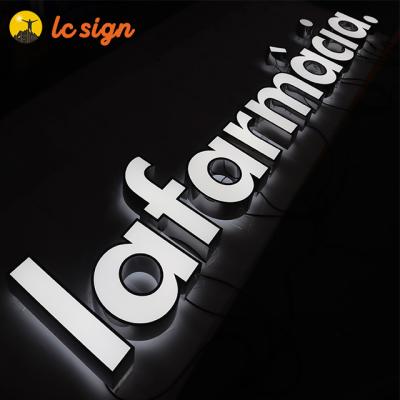 China High qualitygold metal 3d letter buildings acrylic 3d channel letters for shop led signs for sale