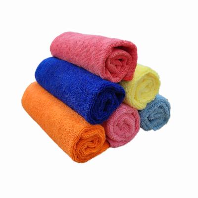 China Sustainable Supplier Household Terry Towel Microfiber Works Cloth Cleaning Microfiber Made Towel For Car Cleaning for sale