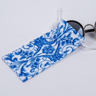 China Durable Cell Phone Case Custom Printed Personalized Handmade Microfiber Promotional Pouch With Drawstring for sale