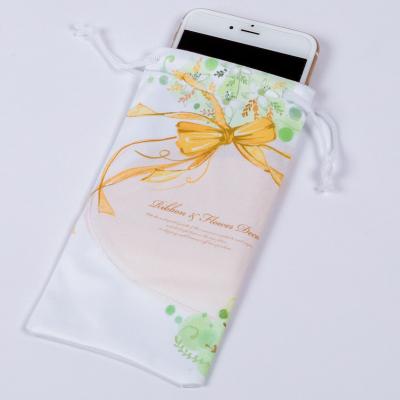 China Custom wholesale durable product seller logo design microfiber case [LJ] mobile phone phone pouch for sale