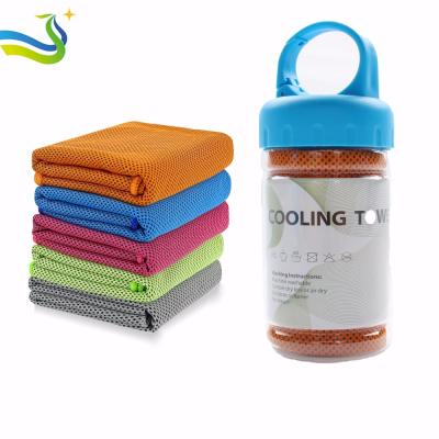 China 2018 Bestselling New Style Cooling Towel Microfiber Sports Tablet Workout/Gym/Yoga Towel In Plastic Bottle for sale