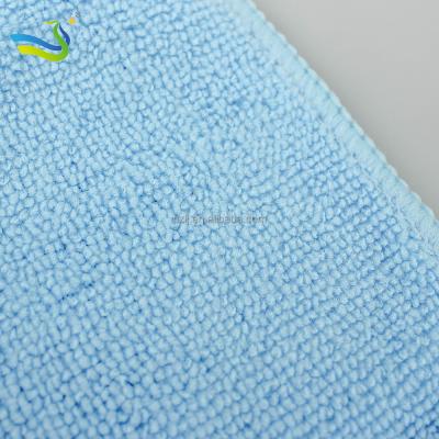 China Blue Changzhou Liangjie Microfiber Car Towels Cleaning Polishing Cloths 30x70cm for sale