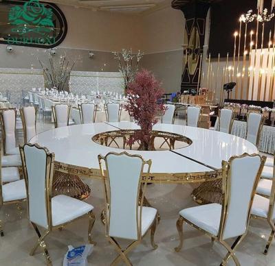 China The high-end gold banquet chair factory direct stainless steel hotel chair stainless steel chair wedding chair for sale