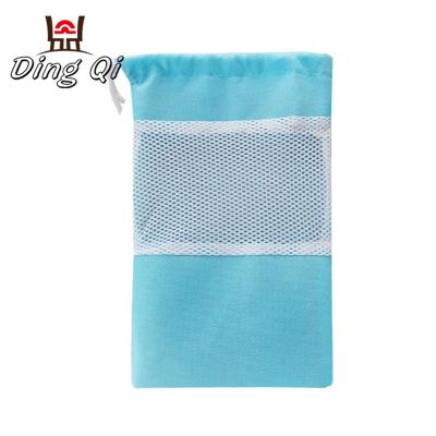 China Fashionable Small Polyester Mesh Drawstring Pouch Bag Nylon for sale