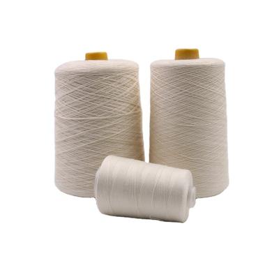 China Antistatic Technical Yarn Meta-Aramid Para Aramid Thread Flame Retardant Heat Resistant Yarn 20/2 Raw White for sale