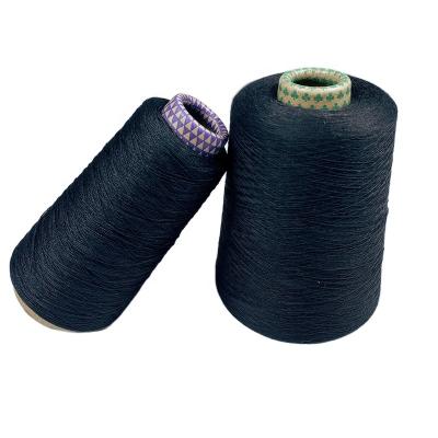 China Yarn Fire Resistant Anti-pilling Dope Dyed Yarn Meta Aramid Yarn Kevlar Nomex For Weaving Fabric 30S/2 Fire Resistant Black for sale