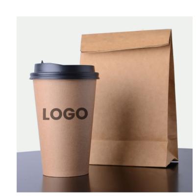 China Biodegradable Recycled Brown Kraft Paper Cup Disposable Kraft Paper Cups for sale