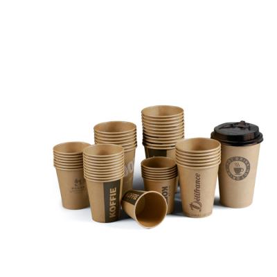 China Eco - Friendly Biodegradable Kraft Paper Salad Cups 16onz Disposable Biodegradable With Lid Custom for sale