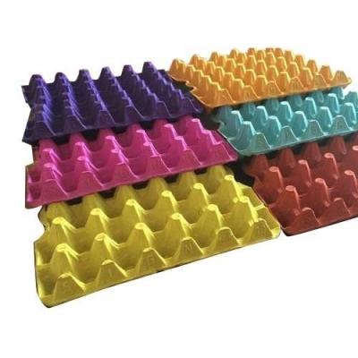 China Egg Packing Biodegradable Recyclable Reusable Trays Egg Cartons Colored Egg Holder Can Be Customized for sale