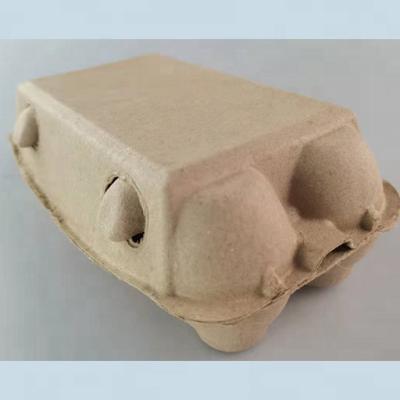 China 6 Cells Biodegradable Disposable Top Eggs Custom Packaging Paper Carton Boxes Dozen Egg Carton Bulk Price Pulp Fibers for sale