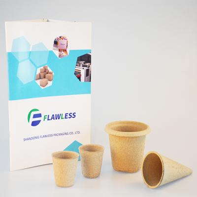 China Plants Planting Pots For Garden Seedling Tray 100% Eco-friendly Biodegradable Start Pot Plant Seeding Cheap Pot Manufacturer for sale