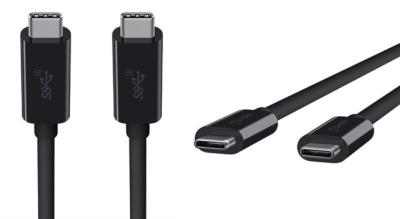 China El tipo de alta velocidad doble material del PVC del cable de C USB 3,1 echó a un lado enchufable para el ordenador en venta