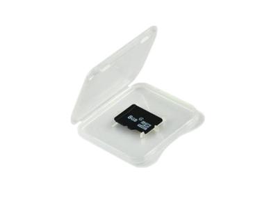 China Eco - Friendly Memory Card Package Transparent Plastic Box 48 X 39 X 7.5mm for sale