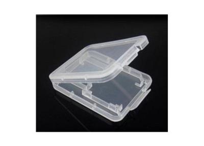 China 6.5g Clear Plastic Gift Boxes For SD Cards , Polypropylene Material Memory Card Case for sale