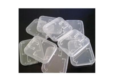 China Bulk Hard Plastic Storage Boxes For Memory Card , Transparent Micro SD Card Box for sale