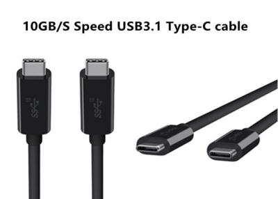 Chine Type adapté aux besoins du client câble de téléphone portable de C USB blanc/noir/10Gbps coloré 5A 20V à vendre