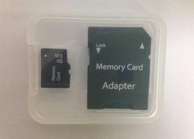 China Plastic Micro SD Card Case With SD Adapter , Strong PP Box Packaging For Memory Card for sale