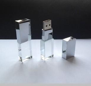 China Promotional USB Stick Gift 8GB 16GB 10 ~ 30MB / S Durable Crystal With LED for sale