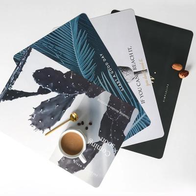 China Sustainable Hot sale modern style customized design PP mat printing full color placemat for gift dinner for sale