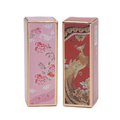 China Recyclable Manufacture Customized UV color printing gold paper luxury cosmetic packaging boxes for makeup packing for sale