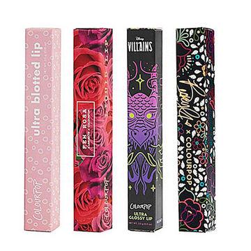 China Recyclable Custom printed lipgloss packaging box pink tube packaging paper box with logo for sale