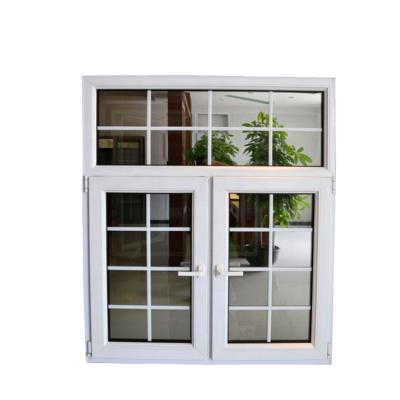 China Folding Screen Ceshicesh Sign UPVC Casement Window With Grille Tempered Glass Beautiful Windows UPVC Easy Installation Windows for sale