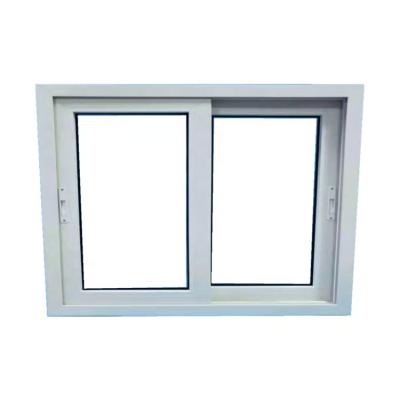 China Cheap Price Folding Screen Bahamas Hurrican Render Anti-wind UPVC Profiles Frame Sliding Window 26*26 For Seaside Villages for sale